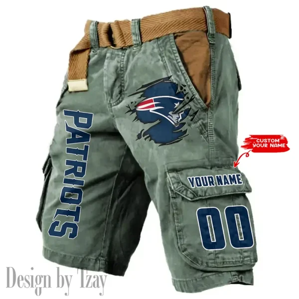 New England Patriots Men Cargo Shorts (Belt Not Included) trending 2025 ANZ-S9MCS324 - Image 6