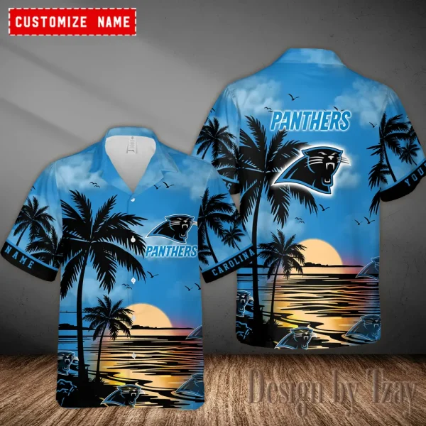 Carolina Panthers Tropical Hawaiian Shirt Trending 2025 ANZ-AZHWS841 - Image 2