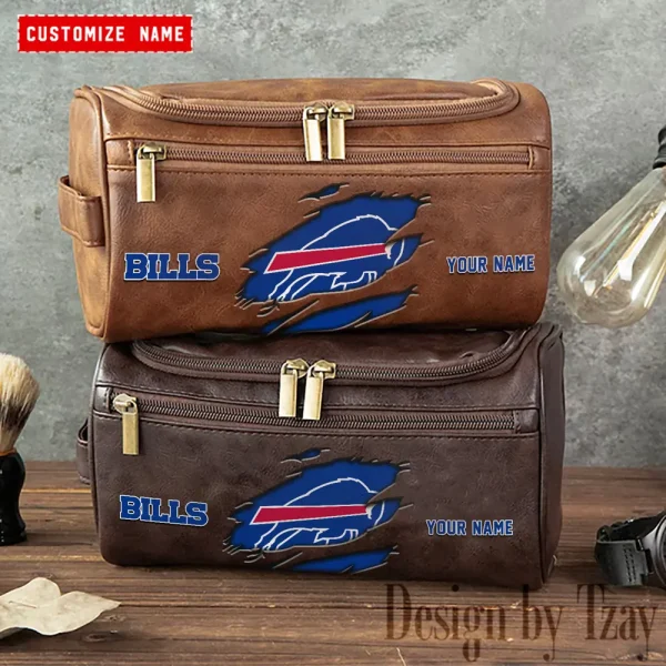 Buffalo Bills NFL Men Vintage Luxury Toiletry Bag Travel 2025 ANZLCB042