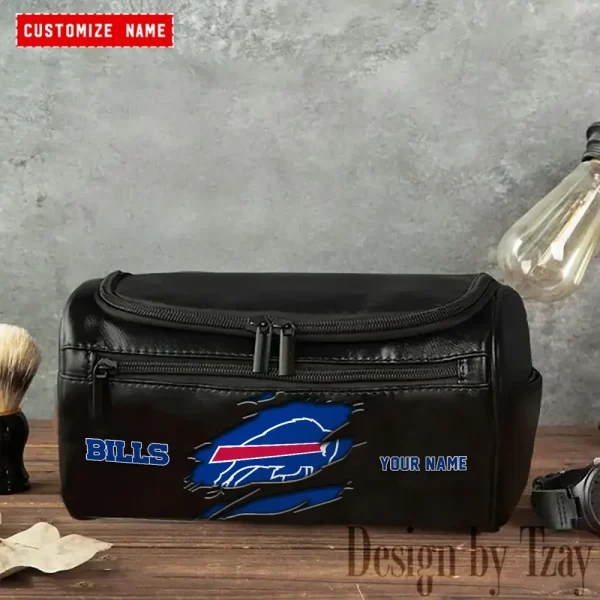 Buffalo Bills NFL Men Vintage Luxury Toiletry Bag Travel 2025 ANZLCB042 - Image 3