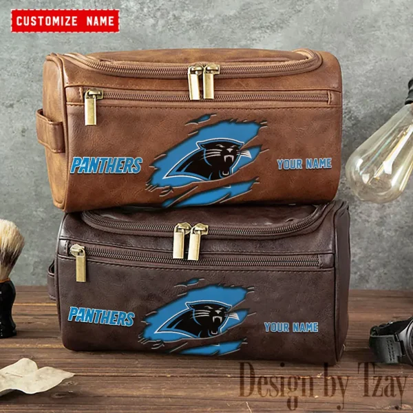Carolina Panthers NFL Men Vintage Luxury Toiletry Bag Travel 2025 ANZLCB043