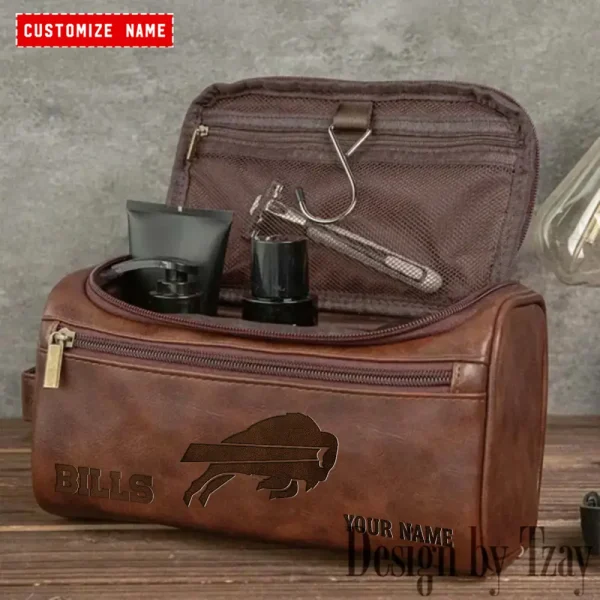 Buffalo Bills NFL Men Vintage Luxury Toiletry Bag Travel 2025 ANZLCB073