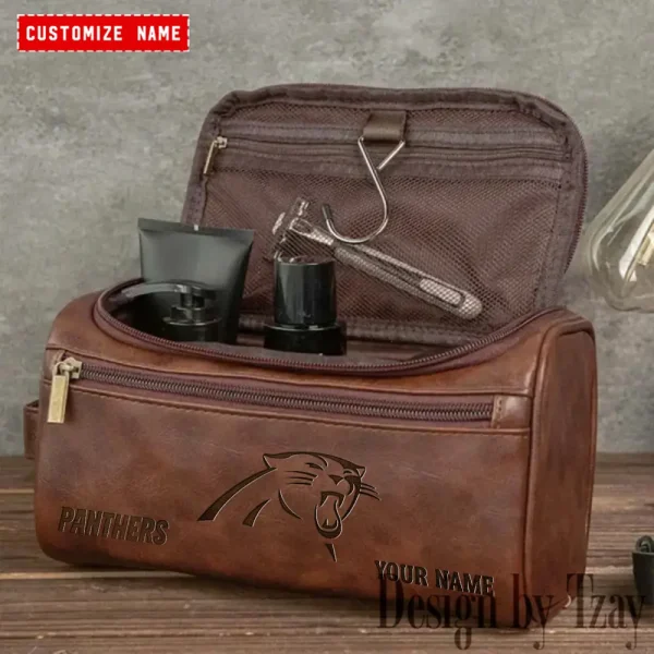 Carolina Panthers NFL Men Vintage Luxury Toiletry Bag Travel 2025 ANZLCB074