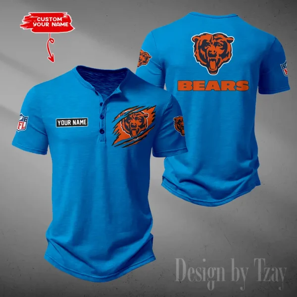 Chicago Bears Men's Button Designer T-Shirts New Fashion 2025 ANZMBHCTS041