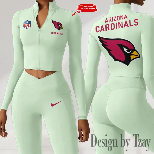 Arizona Cardinals Long Sleeve Jacket Zip Up Running Sports ANZZSTW097 - Image 2