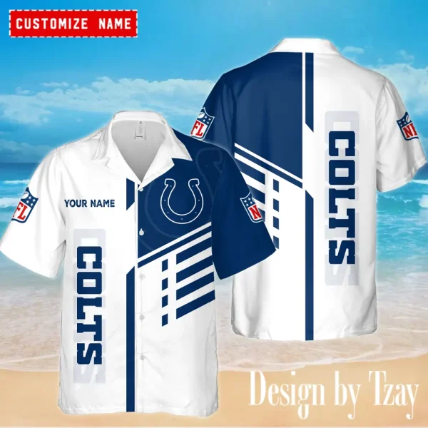 Indianapolis Colts Hawaiian Shirt for Men Treding 2025 ANZ-AZHWS928