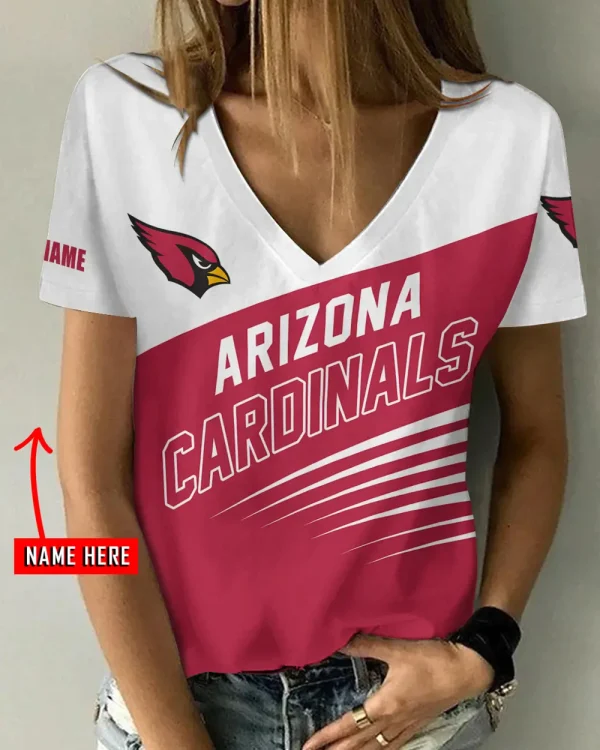 Arizona Cardinals Favorite V-Neck T-Shirt for Women Style 2025 ANZ-AGCWTS856