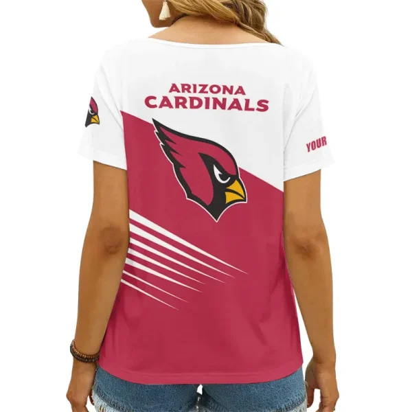 Arizona Cardinals Favorite V-Neck T-Shirt for Women Style 2025 ANZ-AGCWTS856 - Image 2