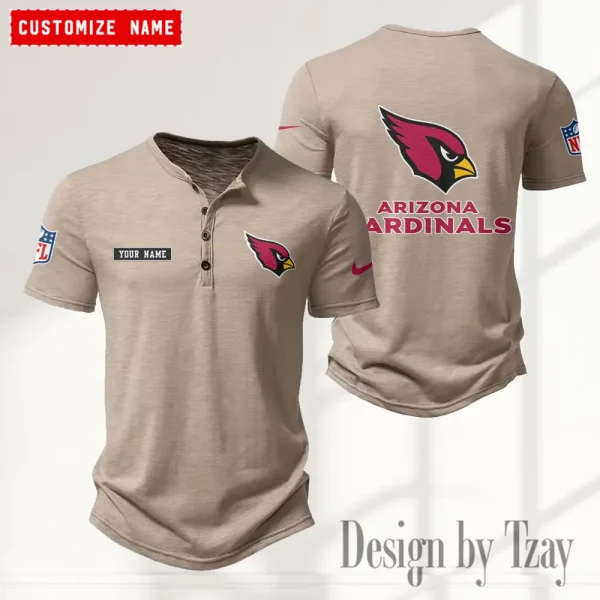 Arizona Cardinals Men’s Button Designer T-Shirts New Fashion 2025 ANZMBHCTS001
