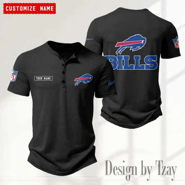 Buffalo Bills Men’s Button Designer T-Shirts New Fashion 2025 ANZMBHCTS004 - Image 4
