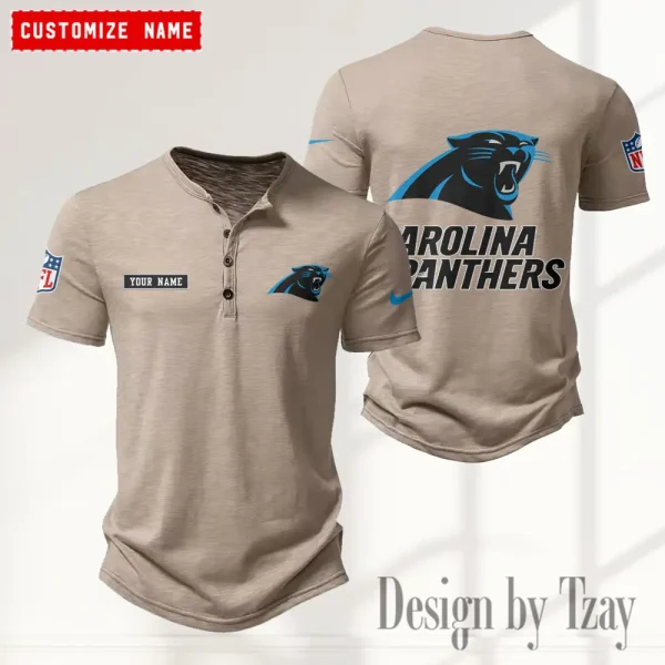 Carolina Panthers Men’s Button Designer T-Shirts New Fashion 2025 ANZMBHCTS005
