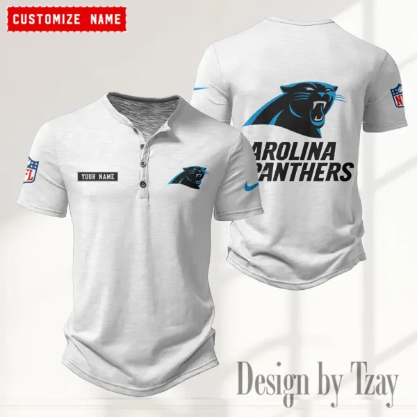 Carolina Panthers Men’s Button Designer T-Shirts New Fashion 2025 ANZMBHCTS005 - Image 5