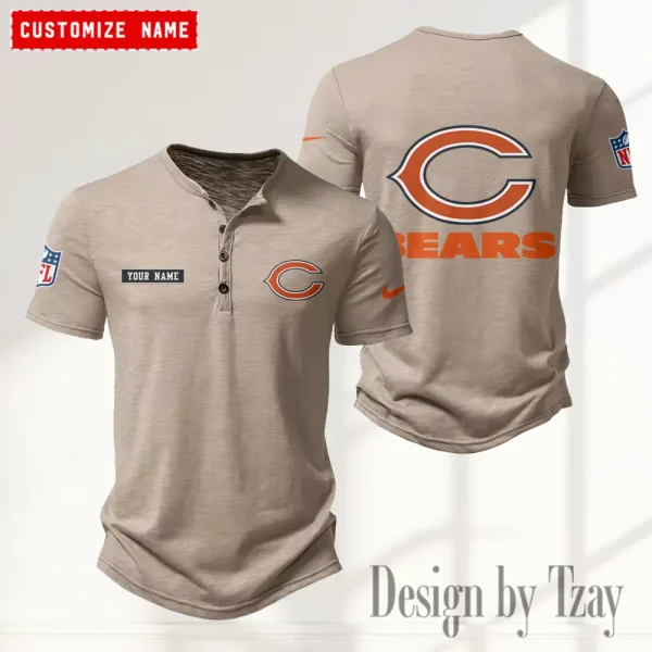 Chicago Bears Men’s Button Designer T-Shirts New Fashion 2025 ANZMBHCTS006