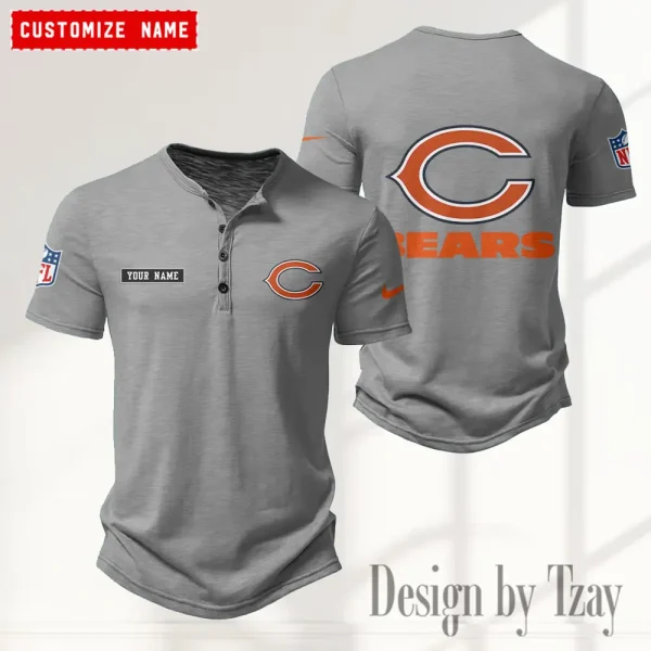 Chicago Bears Men’s Button Designer T-Shirts New Fashion 2025 ANZMBHCTS006 - Image 4