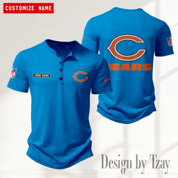 Chicago Bears Men’s Button Designer T-Shirts New Fashion 2025 ANZMBHCTS006 - Image 5