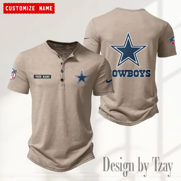 Dallas Cowboys Men’s Button Designer T-Shirts New Fashion 2025 ANZMBHCTS009 - Image 5