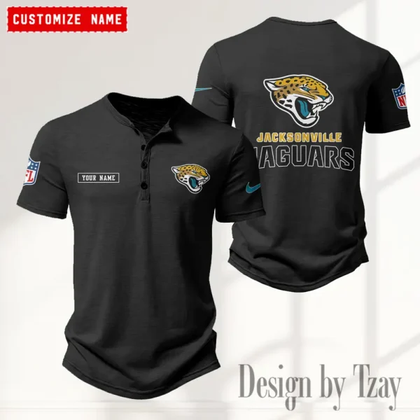 Jacksonville Jaguars Men’s Button Designer T-Shirts New Fashion 2025 ANZMBHCTS015 - Image 3