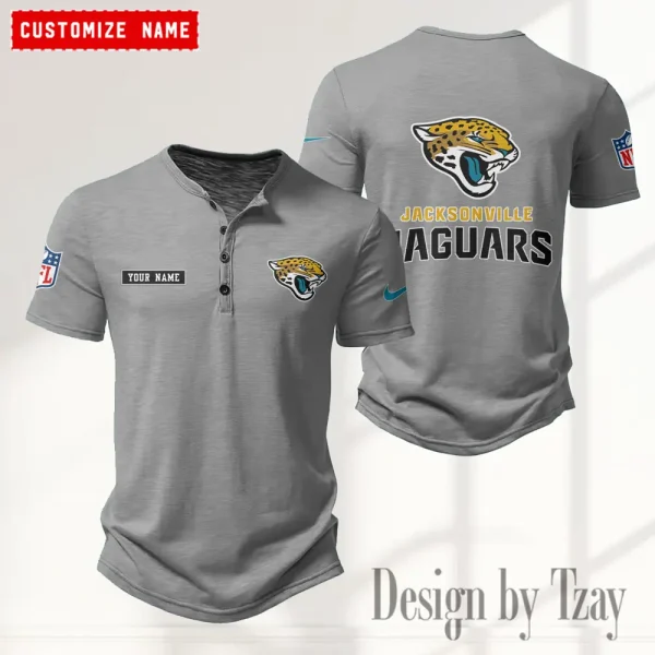 Jacksonville Jaguars Men’s Button Designer T-Shirts New Fashion 2025 ANZMBHCTS015