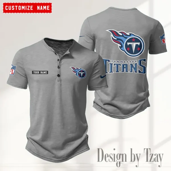 Tennessee Titans Men’s Button Designer T-Shirts New Fashion 2025 ANZMBHCTS031 - Image 3