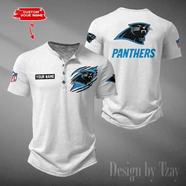 Carolina Panthers Men’s Button Designer T-Shirts New Fashion 2025 ANZMBHCTS040 - Image 4