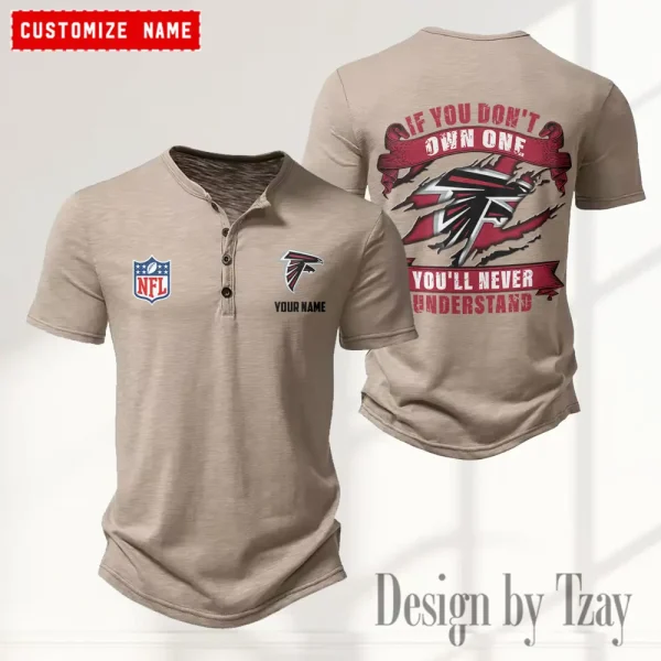 Atlanta Falcons Men’s Button Designer T-Shirts New Fashion 2025 ANZMBHCTS066