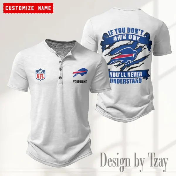 Buffalo Bills Men’s Button Designer T-Shirts New Fashion 2025 ANZMBHCTS068 - Image 3