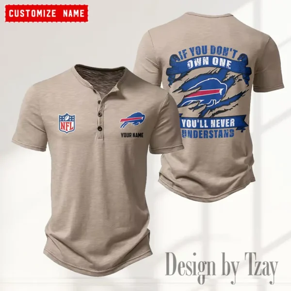Buffalo Bills Men’s Button Designer T-Shirts New Fashion 2025 ANZMBHCTS068 - Image 5