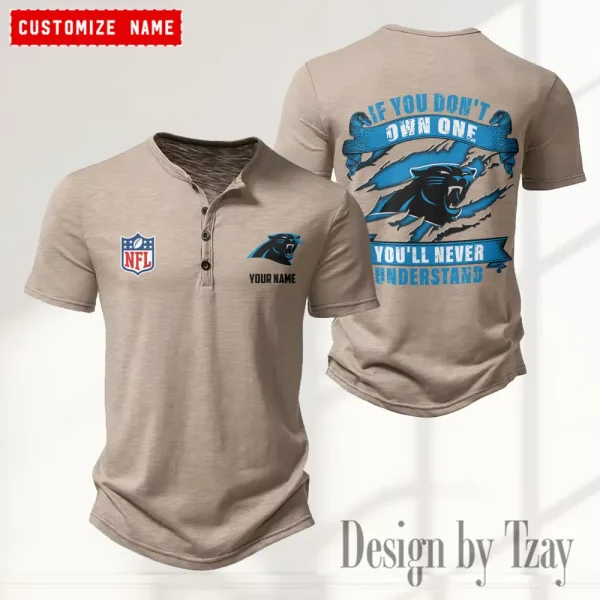 Carolina Panthers Men’s Button Designer T-Shirts New Fashion 2025 ANZMBHCTS069