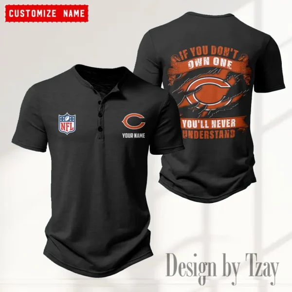 Chicago Bears Men’s Button Designer T-Shirts New Fashion 2025 ANZMBHCTS070