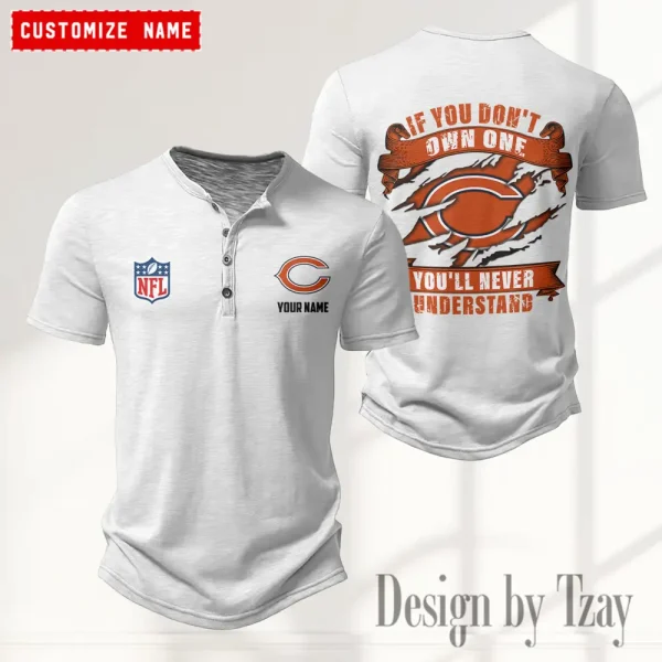 Chicago Bears Men’s Button Designer T-Shirts New Fashion 2025 ANZMBHCTS070 - Image 4