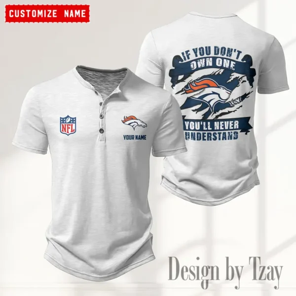 Denver Broncos Men’s Button Designer T-Shirts New Fashion 2025 ANZMBHCTS074 - Image 4