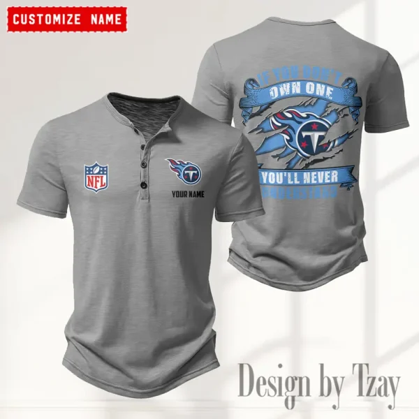 Tennessee Titans Men’s Button Designer T-Shirts New Fashion 2025 ANZMBHCTS095 - Image 2