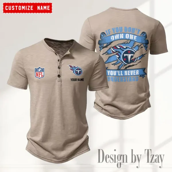 Tennessee Titans Men’s Button Designer T-Shirts New Fashion 2025 ANZMBHCTS095 - Image 3