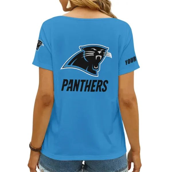 Carolina Panthers Favorite V-Neck T-Shirt for Women Style 2025 ANZ-AGCWTS1036 - Image 2