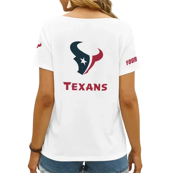 Houston Texans Favorite V-Neck T-Shirt for Women Style 2025 ANZ-AGCWTS1044 - Image 2