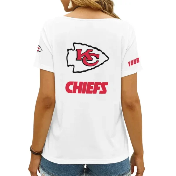 Kansas City Chiefs Favorite V-Neck T-Shirt for Women Style 2025 ANZ-AGCWTS1047 - Image 2