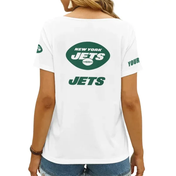 New York Jets Favorite V-Neck T-Shirt for Women Style 2025 ANZ-AGCWTS1056 - Image 2