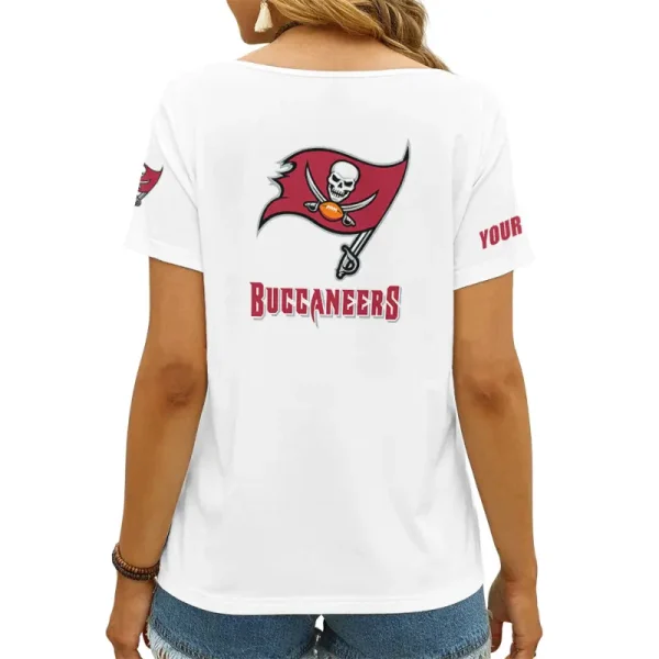 Tampa Bay Buccaneers Favorite V-Neck T-Shirt for Women Style 2025 ANZ-AGCWTS1061 - Image 2