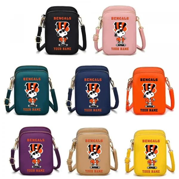 Cincinnati Bengals Shoulder Strap Handbag Female Girls Bags Teenagers Bag Gift Trending 2025 ANZ-S9CBB466 - Image 2