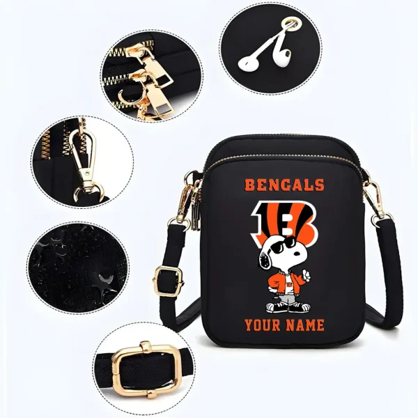 Cincinnati Bengals Shoulder Strap Handbag Female Girls Bags Teenagers Bag Gift Trending 2025 ANZ-S9CBB466 - Image 3