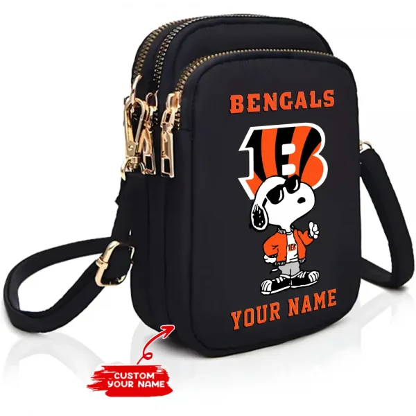 Cincinnati Bengals Shoulder Strap Handbag Female Girls Bags Teenagers Bag Gift Trending 2025 ANZ-S9CBB466