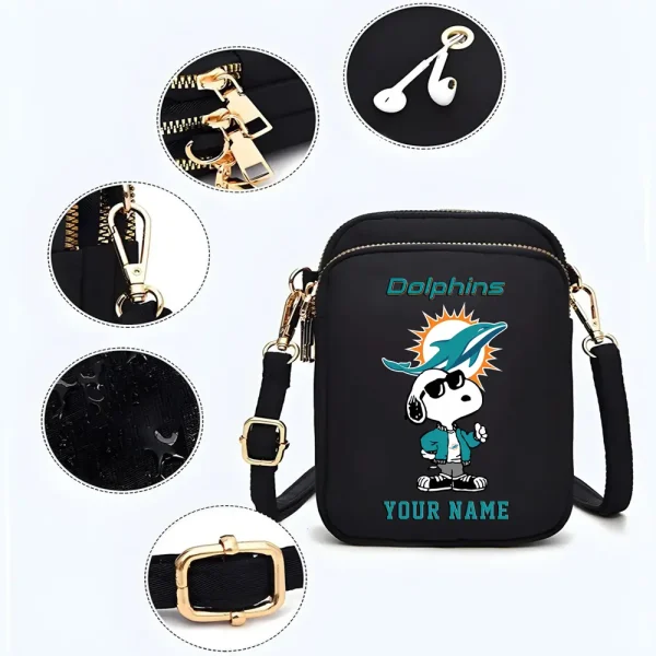 Miami Dolphins Shoulder Strap Handbag Female Girls Bags Teenagers Bag Gift Trending 2025 ANZ-S9CBB479 - Image 3