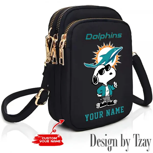 Miami Dolphins Shoulder Strap Handbag Female Girls Bags Teenagers Bag Gift Trending 2025 ANZ-S9CBB479