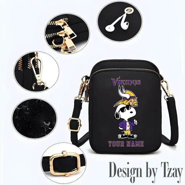Minnesota Vikings Shoulder Strap Handbag Female Girls Bags Teenagers Bag Gift Trending 2025 ANZ-S9CBB480 - Image 3