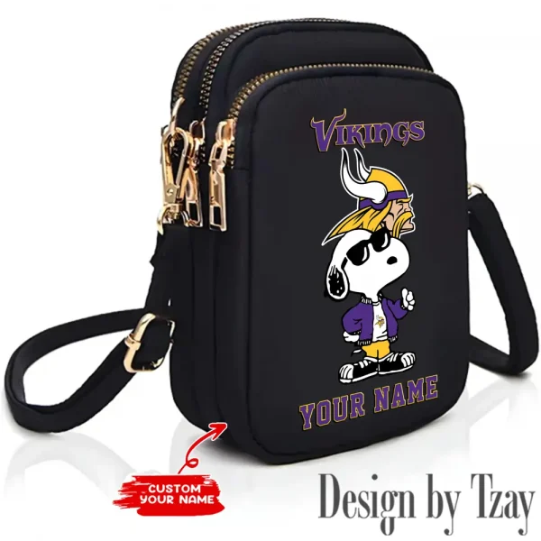 Minnesota Vikings Shoulder Strap Handbag Female Girls Bags Teenagers Bag Gift Trending 2025 ANZ-S9CBB480