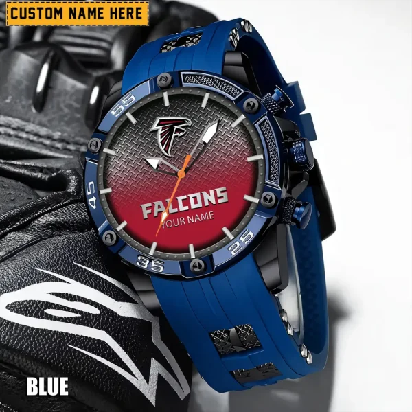 Atlanta Falcons Mens Silicone Waterproof Date Fashion WristWatch ANZSSFWW002 - Image 6