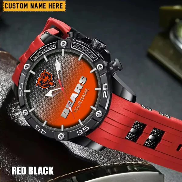 Chicago Bears Mens Silicone Waterproof Date Fashion WristWatch ANZSSFWW006 - Image 2