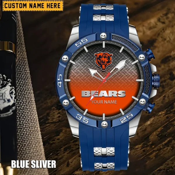 Chicago Bears Mens Silicone Waterproof Date Fashion WristWatch ANZSSFWW006 - Image 5