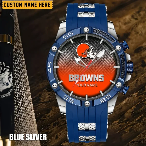 Cleveland Browns Mens Silicone Waterproof Date Fashion WristWatch ANZSSFWW008 - Image 5