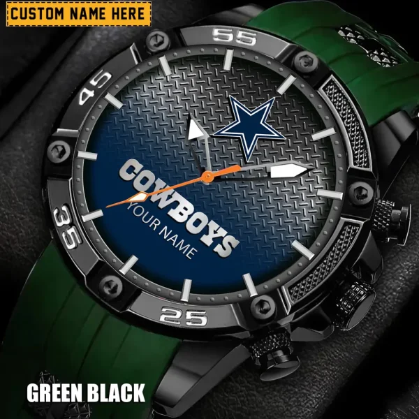 Dallas Cowboys Mens Silicone Waterproof Date Fashion WristWatch ANZSSFWW009 - Image 5